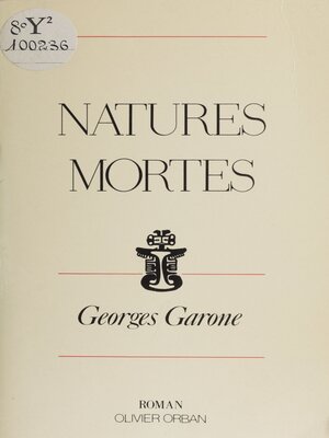 cover image of Natures mortes
